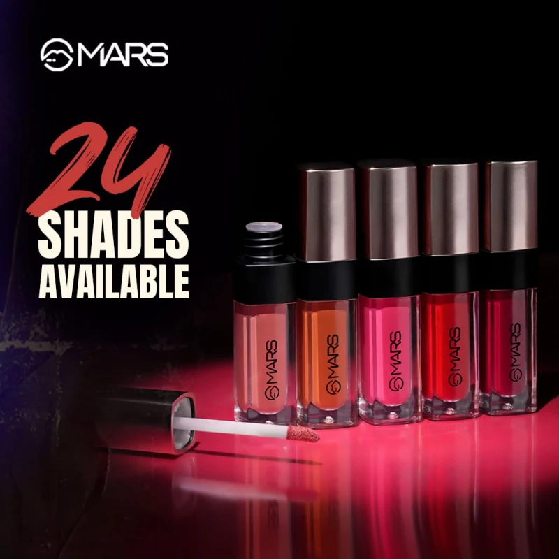 MARS Popstar Non-Drying Liquid Mousse Lipstick for Women with Matte Finish | Lightweight and Non-Sticky Formula | Up to 12 Hour Long Lasting | Transferproof & Waterproof (6.0ml) (14-Rock Candy) thumbnail 6